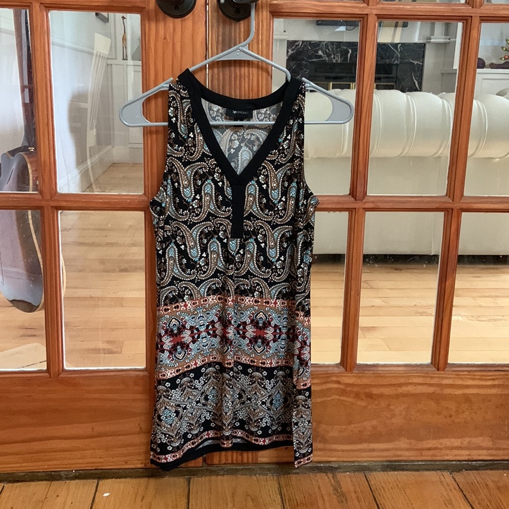 AB Studio blouse/mini dress sized small but could be worn as a medium - Picture 2 of 4